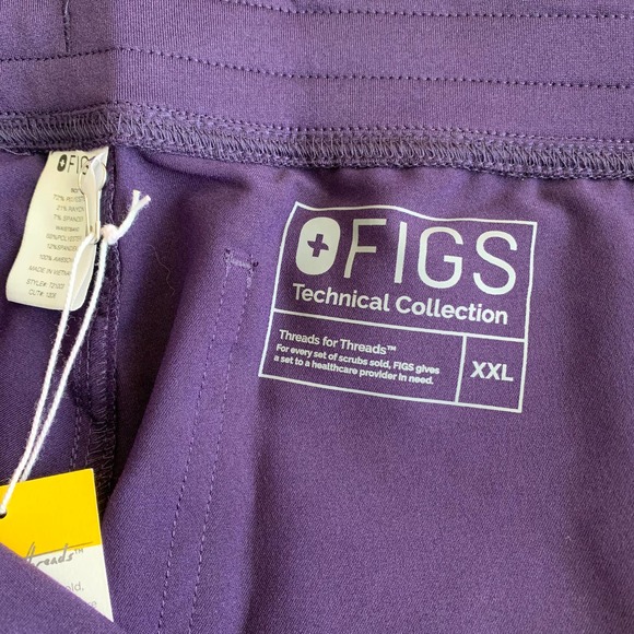 FIGS Livingston Limited Edition Purple Scrub Pants - Picture 6 of 10